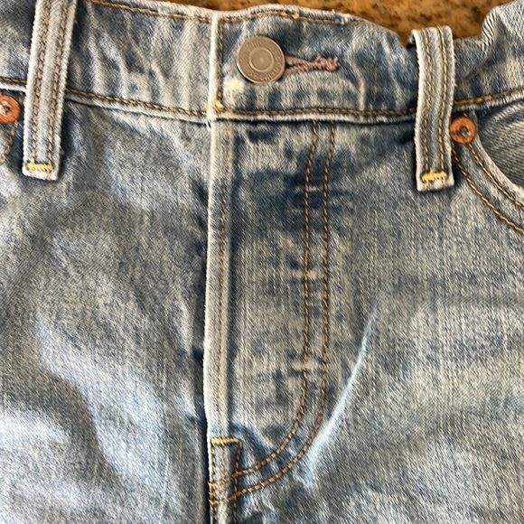 VINTAGE LEVIS CUT OFF SHORTS SIZE 26 *GORGEOUS DISTRESSING * BUTTON FLY - Picture 5 of 7